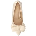 thumbnail image 4 of Journee Womens Crystol Slip On Low Stiletto Pointed Toe Evening Pumps, Widths Available, 4 of 9