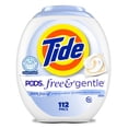 thumbnail image 1 of Tide PODS Free & Gentle Liquid Laundry Detergent Pacs, HE Compatible and Coldwater Clean, 112 Count, 1 of 28
