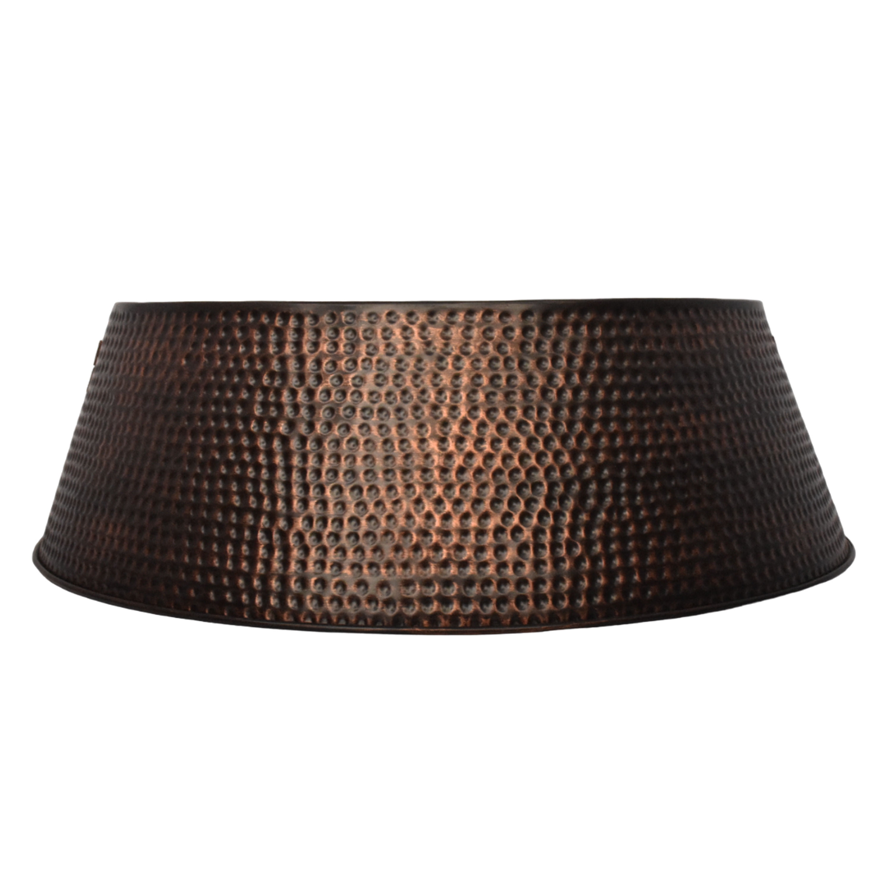 Collier de sapin en métal Holiday Time, finition marron brossé, décoration de Noël, 27 pouces 27-inch cache-pied de sapin metallique