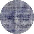 thumbnail image 1 of Ahgly Company Indoor Round Abstract Blue Gray Abstract Area Rugs, 3' Round, 1 of 6