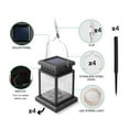 thumbnail image 4 of MEHOOM 4 Pack Outdoor Solar Lanterns Colorful, 40 LED Fairy Lights Hanging Decorative Garden Lights, Waterproof Solar Powered Lights for Patio, Yard, Balcony, Christmas Decorations Outdoor, 4 of 9