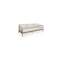 Meridian Furniture Maui Cream Resilient Fabric Outdoor Patio Sofa