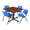 Cherry / Blue, variant on Romig Axis-Pro 48 in. Square Breakroom Table- Maple, 4 M Stack Chairs- Blue