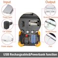 thumbnail image 2 of Foco LED recargable, focos LED de 30 W con panel solar, luz de trabajo portátil, luces de seguridad de emergencia, foco impermeable para reparación de automóviles, pesca, camping Zhivalor BST3057151, 2 of 5