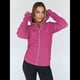 thumbnail image 4 of Sudaderas con Capucha y Cremallera para Mujer, Chaquetas de Forro , Sudaderas de Gran Tamaño, Conjuntos de Moda de Otoño, Suéteres, Ropa de Invierno. Rosa Roja XL, 4 of 9