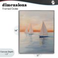 thumbnail image 4 of Stupell Industries Tropical Sunset Sailboats Over Calm Sea Gray Framed Giclee Art, 11 x 14, by Creative Studio, 4 of 8