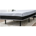 thumbnail image 3 of Foldable Platform Bed Frame with Upholstered Foundation, Steel Frame, 1000lbs Support, No Tools Assembly, Modern Gray, 3 of 5