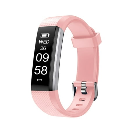 LetsCom - Health and Fitness Tracker/ Smart Watch, Bluetooth 5.0, Pink
