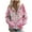 Hot Pink, variant on Hoodies for Women Casual Long Sleeve Zip Up Hooded Sweatshirts Fall Winter Fashion Floral Print Jacket Coats with Pockets