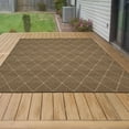 thumbnail image 3 of Ottomanson Jardin Collection Jute Backing Diamond Trellis Design Indoor/Outdoor Rug, 3 of 6
