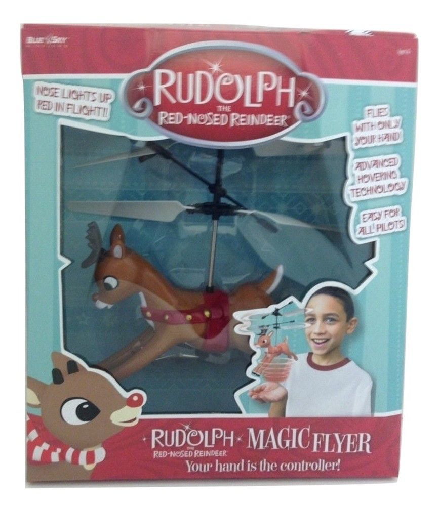 TOY Ch Details about   Rudolph The Red Nosed Reindeer Magic Light Up Wireless Controlled Flyer 