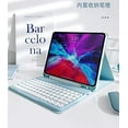 thumbnail image 6 of REQO Keyboard Case and Mouse Combo for Galaxy Tab A9 8.7 Inch 2023 Model (SM-X110/X115/X117), Round Keys Detachable Magnet Slim Stand Cover with S Pen Holder, Mint Green, 6 of 7