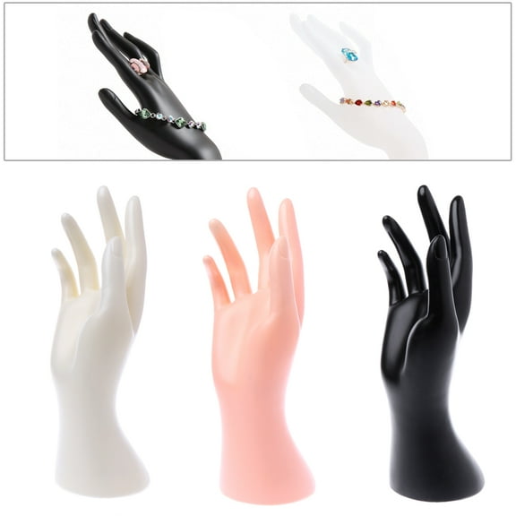 GENEMA Mannequin Hand Finger Glove Ring Bracelet Bangle Jewelry Display Stand Holder