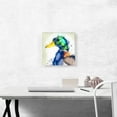 thumbnail image 2 of ARTCANVAS Colorful Duck Painting Home decor Canvas Art Print - Size: 12" x 12" (0.75" Deep), 2 of 9