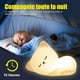 thumbnail image 4 of Luz de noche de gato para niños, luz de noche para bebés, luz de noche recargable, luz de noche LED portátil para niñas, adultos y niños, lámpara de luz nocturna táctil de silicona portátil, regalo lu, 4 of 5