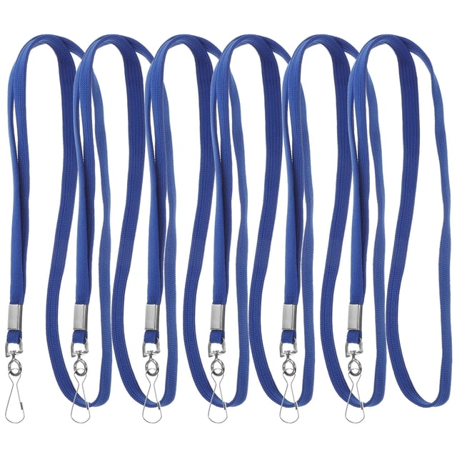 MasteelfCA 6Pcs Id Badge Lanyards Reusable Neck Lanyards Hanging Ropes Office Neck Lanyards with Buckle