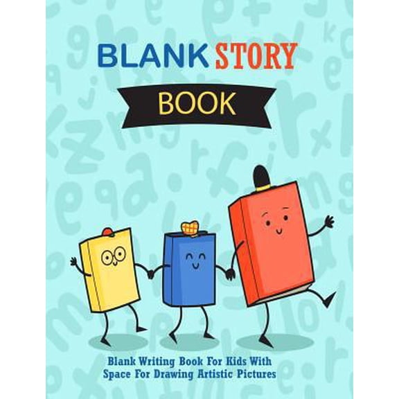 Pre-Owned Blank Story Books: Blank Story Book: Blank Writing Book For Kids With Space For Drawing Artistic Pictures: Large / Big Writing & Drawing Journal, Over 100 Pages, 8.5" x 11" For Creative Children (Pape