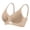 Beige bra for women, variant on Breathable Mesh Wireless Bras for Women No Underwire Thin Strap V Neck Comfortable Everyday Support Solid Color Bra