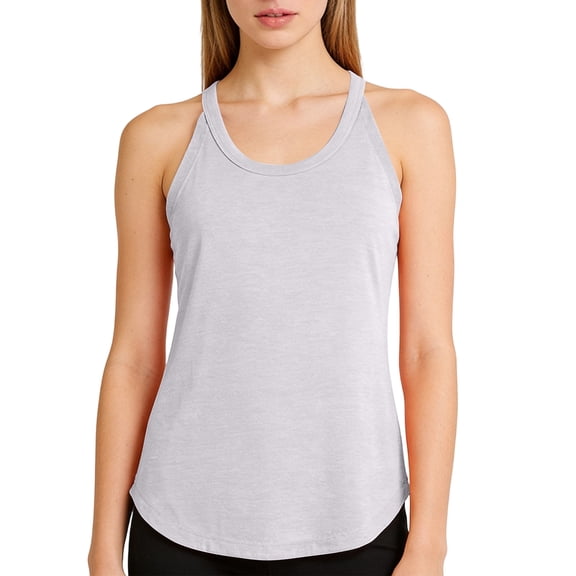 Stralyhd Workout Women's Tank Tops Racerback Golf Running Top Crew Neck Sleeveless Sports Shirt 2026 Summer Gym Loose Tank Top White M