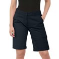 thumbnail image 4 of Loose Fitted Shorts for Women New Women's Hiking Cargo Shorts Summer Casual Elastic Waist Bermuda Short Pants Athletic Shorts with Pockets Navy 4XL, 4 of 9