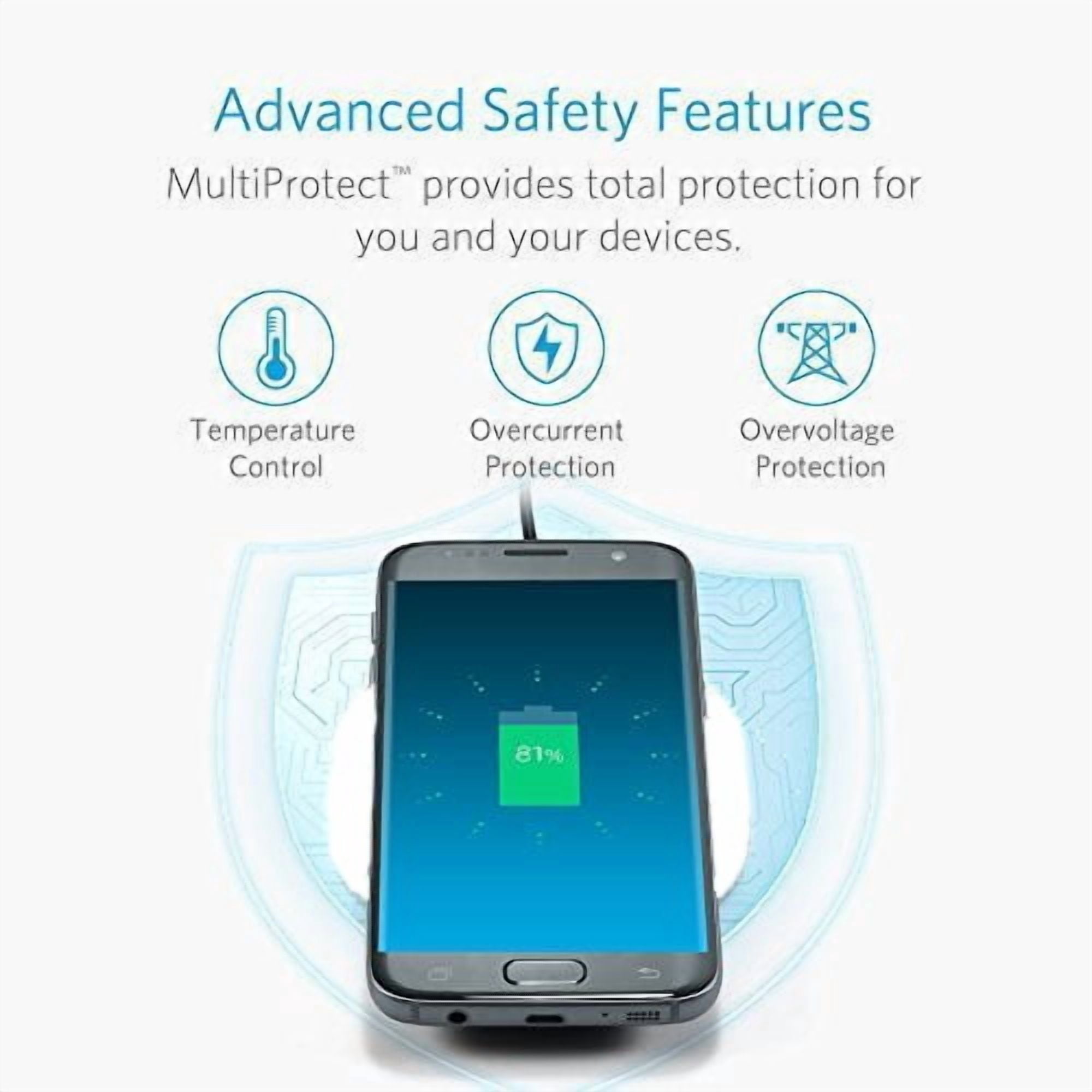 Wireless Charger Compatible With iPhone 11/12/13/14 Plus, Pro, Pro Max, Mini - Fast 7.5W and 10W Charging Pad Slim