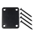 thumbnail image 5 of LOOKSEVEN Set of 1 Electric Guitar Neck Plate With Screws For Strat Tele Mulit Color-Gold, 5 of 7