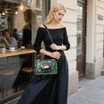 thumbnail image 5 of FORMRS Women Crossbody Purse with Chain Strap Vegan Leather Shoulder Handbag, Christmas Cat, 5 of 7
