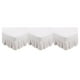 thumbnail image 5 of Bearachild Faldón de cama duradero y elegante para las necesidades de decoración del hogar Faldones de cama elegantes Blanco US-Queen60*80in Type1 NO1, 5 of 6