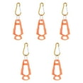 thumbnail image 2 of Clip para guantes de exterior de 5 piezas, clip anticaída para exteriores, soporte para clip para guantes de aleación de aluminio, clip antipérdida Naranja, 2 of 8