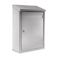 thumbnail image 1 of Buzón de montaje en la pared Key Drop Box Organizer Caja de donación multipropósito Caja de metal para oficina en casa fuera del hotel de negocios, 1 of 8