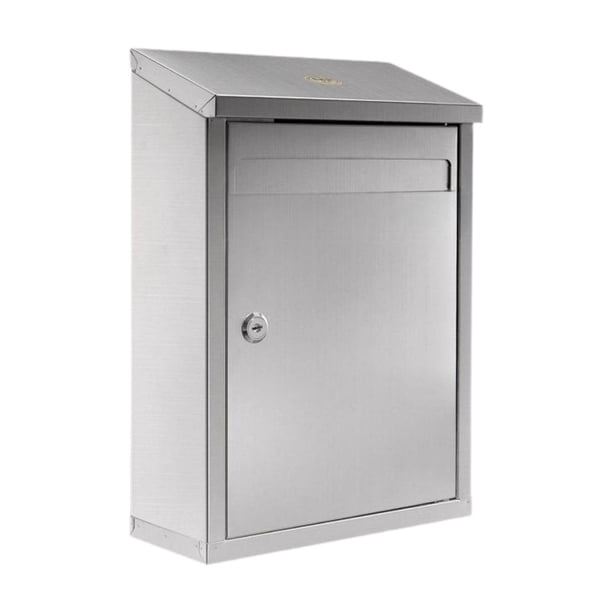 Buzón de buzón montado en la pared Box de caída de cajas de metal multipropósito para de clientes al aire libre de negocios resistente a los