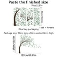 thumbnail image 3 of Kids Wall Stickers,4 Sheets Green Tree Wall Decals Big Tree Wall Stickers Large DIY Peel And Stick Flying Leaves Wall Decor For Kids Bedroom Living Room Nursery Rooms TV Sofa Background Decoration, 3 of 7