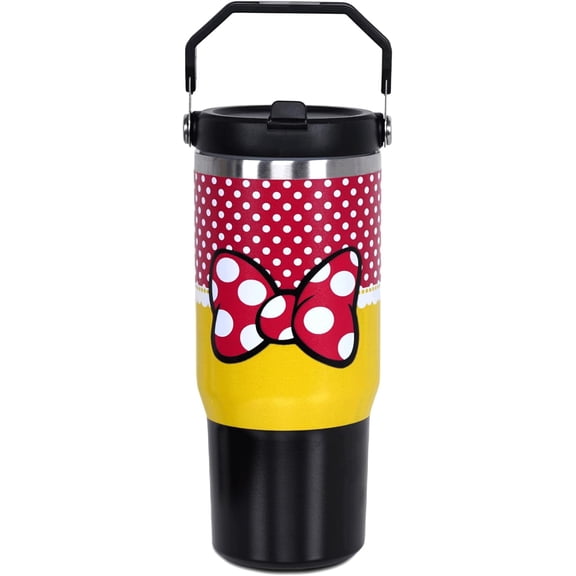 30 Oz Tumbler with Handle and Silicone Straws,Coffee Insulated Tumbler with Handle,40oz tumbler with handle