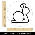 thumbnail image 2 of Snail Slow Outline Self-Inking Rubber Stamp Ink Stamper - Red Ink - Small 3/4 Inch, 2 of 7