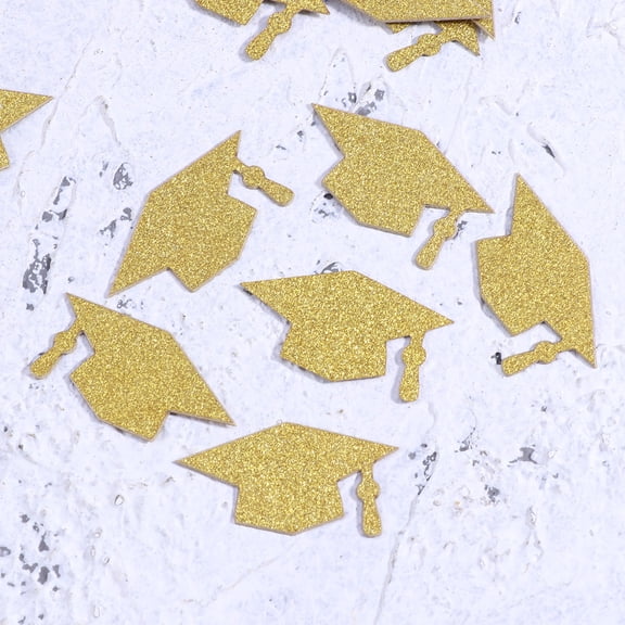 LEORX 100pcs Graduation Caps Confetti Paper Hat Shape Party Atmosphere Creation for Club Event Organizers