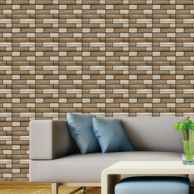 Abyssaly 3D Brick Wallpaper Stone Peel and Stick Wallpaper Self-Adhesive  Removable Wallpaper Decorative 17.73 x 118 for Fireplace Living Room