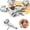 Silver, variant on Stainless Steel Hand Grater Effortless Manual Crank Grinder Slicer for Hard Cheese Chocolate Vegetables and More