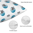 thumbnail image 3 of Wukai Turtle Premium Polyester Fleece Pillow Covers with Hidden Zipper Closure,Luxuriously Soft and Durable-18"x18", 3 of 7