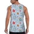 thumbnail image 3 of Fotbe Sea Turtle Pattern Men's Quick Dry Workout Tank Top Gym Muscle Tee Fitness Bodybuilding Sleeveless T Shirt Breathable Workout Shirt-X-Large, 3 of 9