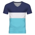 thumbnail image 2 of fvwitlyh V Neck T Shirts Men Men's V-Neck T-Shirts Sky Blue XX-Large, 2 of 5