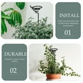 thumbnail image 2 of OATIPHO 10Pcs Creative Plant Display Metal Rack Black Modern Minimalist for Office Desk, 2 of 5