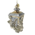 thumbnail image 3 of Huras Family Silver & Gold Lantern - 1 Glass Ornament 6.5 Inch, Glass - Ornament Anniversary Wedding C788, 3 of 3