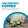 thumbnail image 3 of Outward Hound Durablez Stuffing-Free Squeaky Interactive Dog Toy, Tough Plush, Gecko, Green, Large, 3 of 6