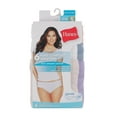 thumbnail image 5 of Hanes Women's Pure Comfort Hipster Underwear, Organic Cotton, 6-Pack Assorted 7, 5 of 7