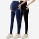 thumbnail image 2 of Amzcrzy 2PC Leggings premamá color liso por encima de la barriga clásicos largo completo cómodos suaves yoga ejercicio informal S-XL Azul, 2 of 6