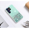 thumbnail image 5 of Compatible with Samsung S23 Ultra Case Clear Glitter Silicone, Phone Case Samsung Galaxy S23 Ultra Case Glitter Sparkle Pink Shockproof Thin Cover (Green), 5 of 14