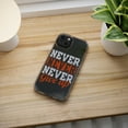 thumbnail image 5 of DistinctInk Clear Case for Apple iPhone 14 Pro MAX (6.7" Screen) - Never Never Never Give Up, 5 of 9