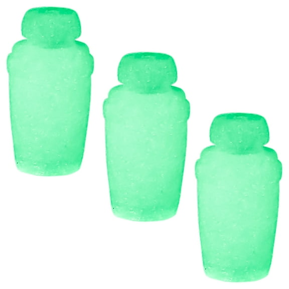Set of 3 Glow In The Dark Urns for WWE & AEW Wrestling Action Figures