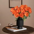 thumbnail image 6 of Artificial Rose Flowers Multicolors Optional ,Lifelike 11.4in Roses for Valentine's Day, Home, Bedroom & Gift Decoration, 6 of 6