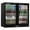 Black, variant on Coolski 7.4 Cu.ft Back Bar Cooler Commercial Undercounter Refrigerator with 2 Glass Door, Doe/ETL